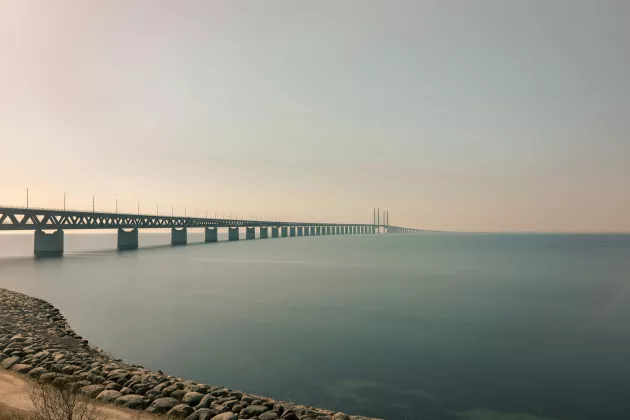 Stock photo of the Öresunds Bridge.